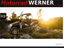 Tablet Screenshot of motorrad-werner.com